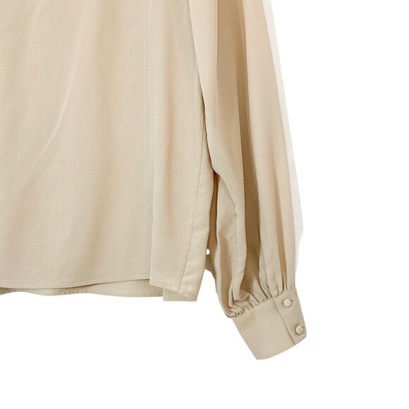 SEZANE Carlotta Blouse Size 34 US 2 NWT Cream Open Lace Longsleeve Top Shirt - Picture 6 of 9